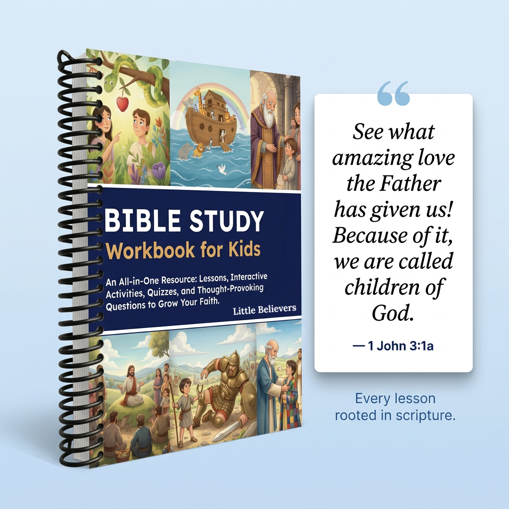 Bible Study Workbook for Kids: Lessons, Activities, Quizzes, and Questions